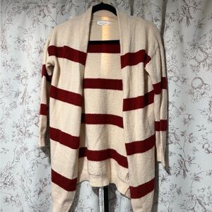 Sophie Rue Cream and Red Striped Cardigan